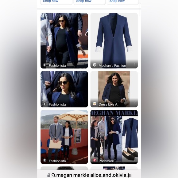 Perfect condition Alice & Olivia Simpson long sapphire blue blazer w/ silk cuffs - Picture 13 of 15